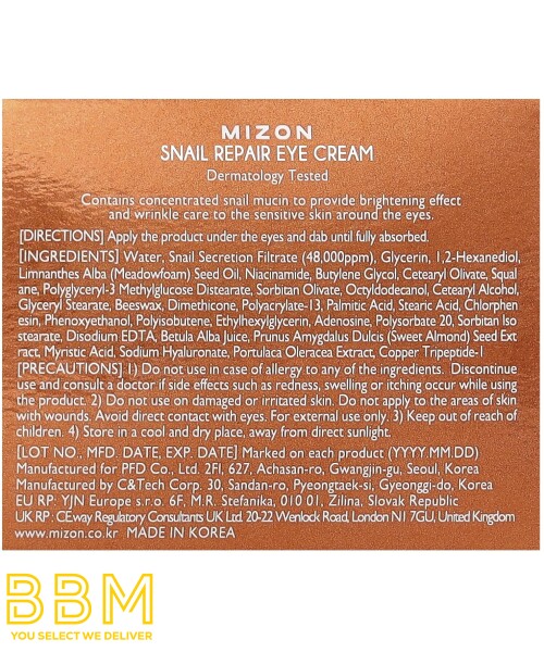 Snail Repair Eye Cream