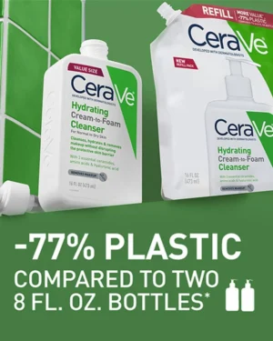 CeraVe Hydrating Cream-to-Foam Cleanser Refill – 473ml