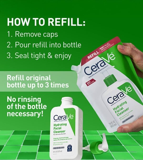 CeraVe Hydrating Facial Cleanser Refill – 473ml