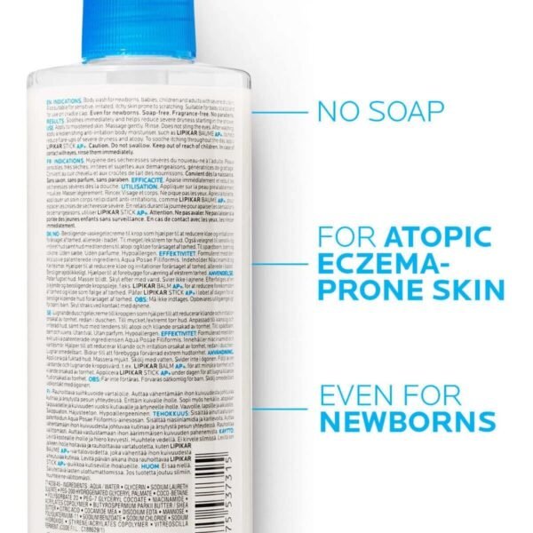 La Roche-Posay Lipikar Syndet AP+ Wash Cream - Image 2