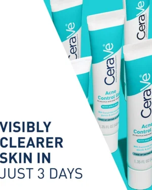 CeraVe Acne Control Gel with 2% Salicylic Acid, AHAs & Ceramides – 40ml