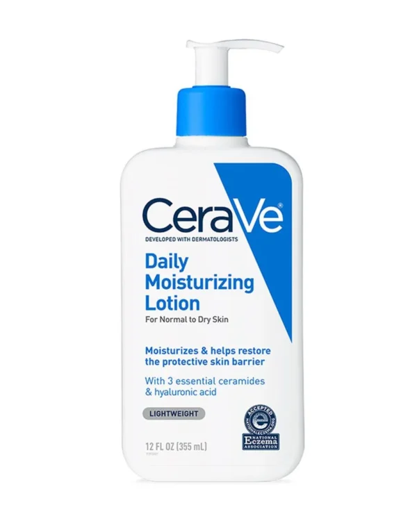 CeraVe Daily Moisturizing Lotion for Face & Body – Lightweight Hydration for Normal to Dry Skin, 355ml - Image 1