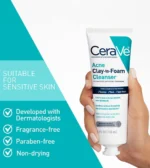 CeraVe Acne Clay To Foam Cleanser 100g