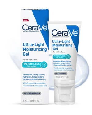 CeraVe Ultra-Light Moisturizing Gel with Ceramides & Hyaluronic Acid – 50ml